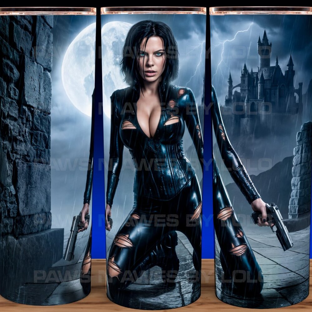 Underworld Rise of the Lycans Vampire Movie with Selene Cup Mug Tumbler 20oz